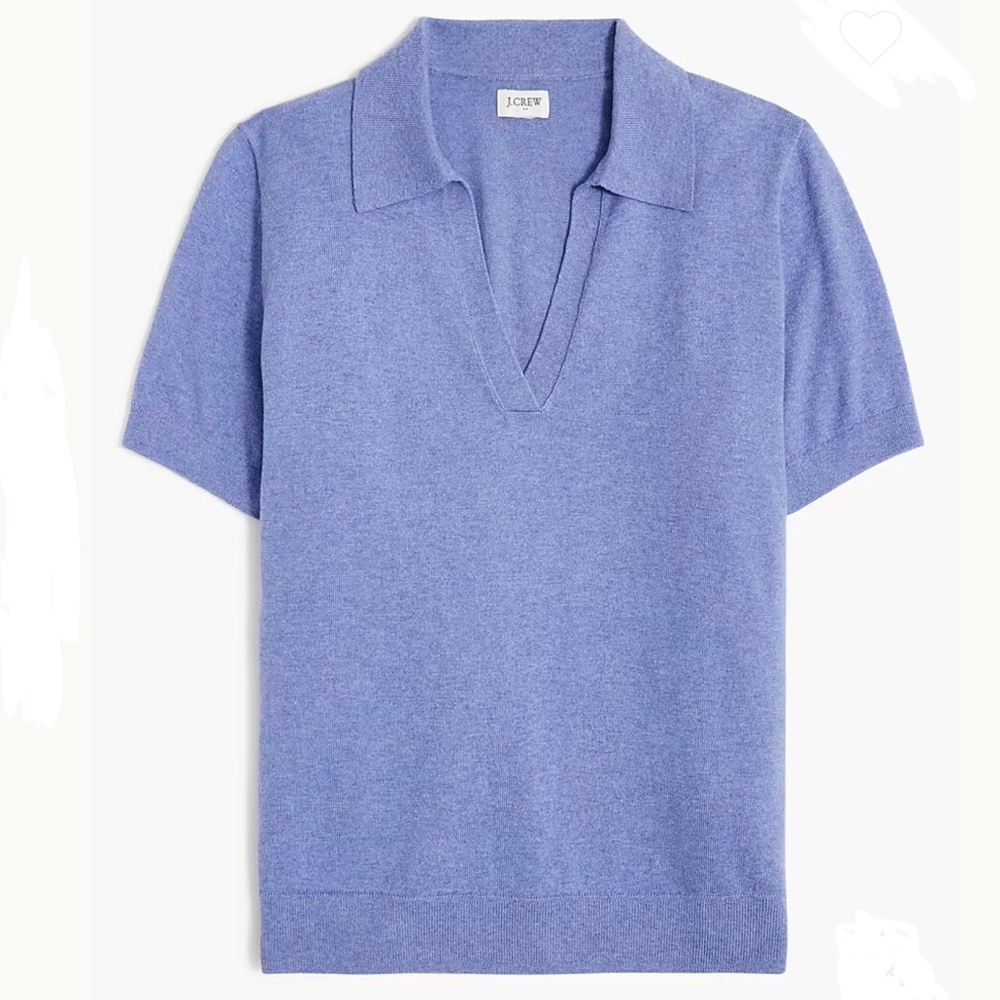 J Crew Factory Cotton Blend Polo Sweater